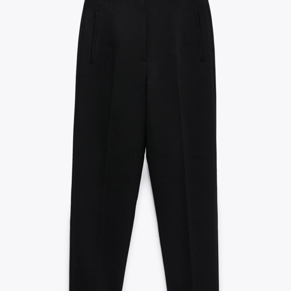 Zara High Waisted Pants (Black)